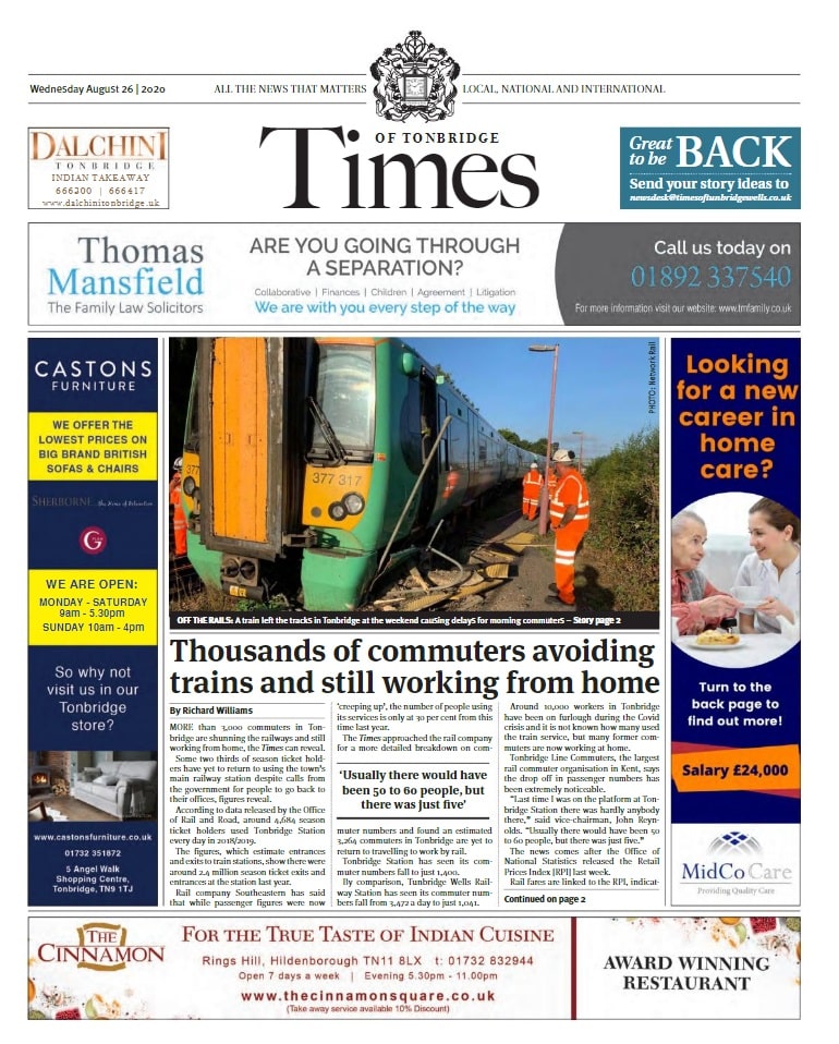 Read The Times of Tonbridge 26th of August 2020